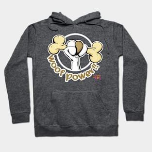 WOOF POWER!! Wood&Play dark Hoodie